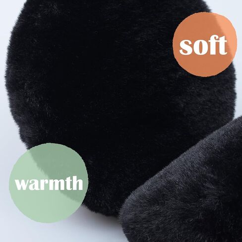 Girls Sequins Earmuffs for Winter Warm Plush Ear Cover Cold Weather Outdoor Toddler Kids Boys Cute Ear Warmer in Kuwait