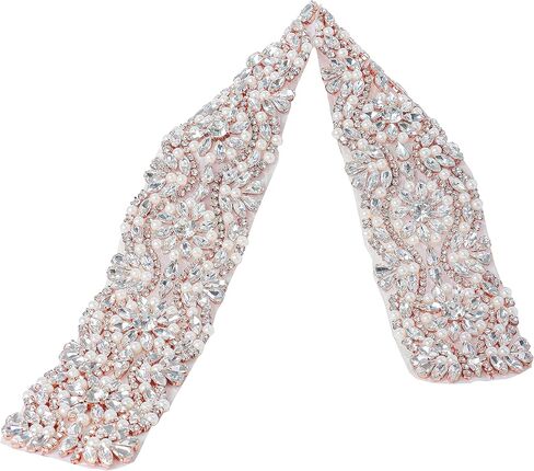Pardecor Wedding Belt Rhinestone Belt Bridal Wedding Dress Sash Trim Rhinestone Applique Dress Belt Crystal Sash Accessories in Kuwait