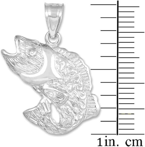925 Sterling Silver Sea Bass Pendant in Saudi Arabia