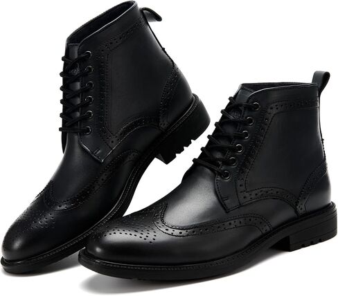 Arkbird Mens Chelsea Boots, Stylish and Comfort Leather Chukka Ankle Boots with Zipper in Kuwait