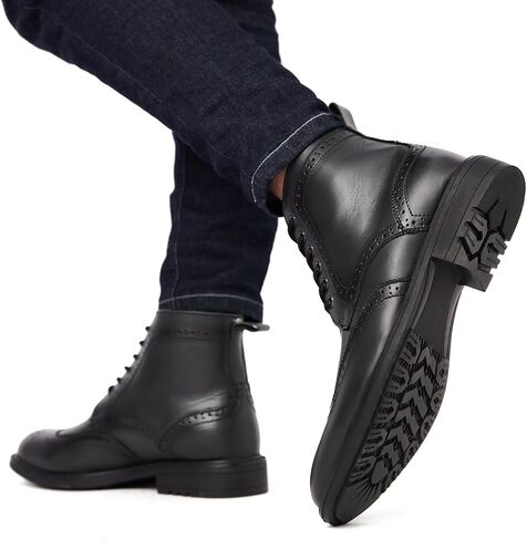Arkbird Mens Chelsea Boots, Stylish and Comfort Leather Chukka Ankle Boots with Zipper in Kuwait