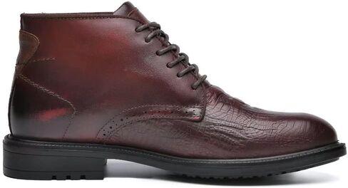 أحذية تشوكا للرجال من الجلد الطبيعي، حذاء بطول الكاحل للرجال، حذاء كلاسيكي كاجوال بنمط أكسفورد in Kuwait