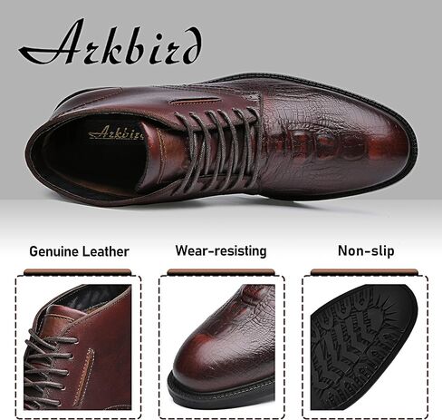 أحذية تشوكا للرجال من الجلد الطبيعي، حذاء بطول الكاحل للرجال، حذاء كلاسيكي كاجوال بنمط أكسفورد in Kuwait