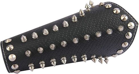 Jeilwiy Leather Gauntlet Wristband Medieval Bracers Viking Wrist Guard Knight LARP Viking Arm Bracers Renaissance Costume in Saudi Arabia