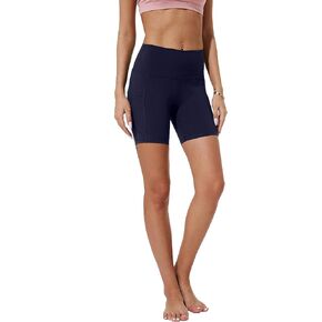 شورت يوجا نسائي عالي الخصر للتحكم في البطن من Mipaws مع جيوب درزة داخلية 6 بوصات in Kuwait