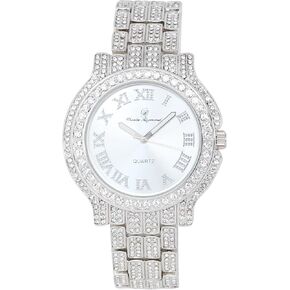 ساعة تشارلز ريموند النسائية الفاخرة المصنوعة من الألماس الكريستالي، شهادة حقيقية على الجمال المتألق والسحر الخالد in Kuwait