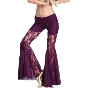 ZLTdream Belly Dance Lace Fishtail Pants for Petite Figure Women Rave Outfit in Kuwait
