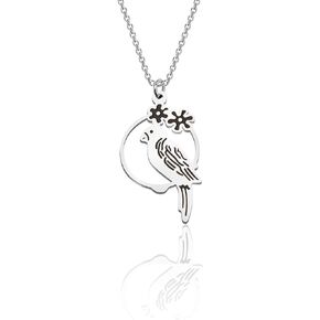 WUSUANED Parakeet Parrot Charm Necklace/Earrings Bird Jewelry Gift For Parrot Lover