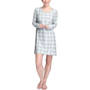 Cool Girl Women's Dashing Through Long Sleeve Sleepshirt, Nightgown Sleepwear