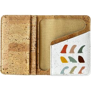 محفظة Lodgment Till Cork - حامل بطاقة الفلين - طباعة فنية - صديقة للبيئة - نباتية غير جلدية - مستدامة - ثنائية الطي (تاسي) in Kuwait