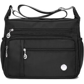 KARRESLY Women's Shoulder Bags Travel Handbag Messenger Cross Body Nylon Bags with Lots of Pockets