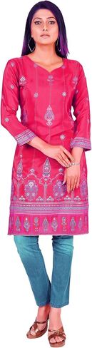 Maple Clothing Kurti Long Indian Tunic Tops for Women Party Wear Kurta in Saudi Arabia