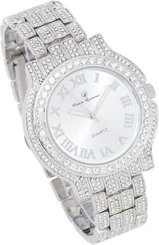 ساعة تشارلز ريموند النسائية الفاخرة المصنوعة من الألماس الكريستالي، شهادة حقيقية على الجمال المتألق والسحر الخالد in Kuwait