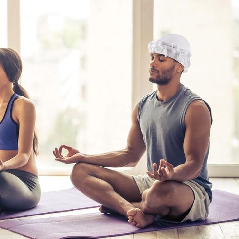 FASOTY عمامة للرجال أغطية رأس ملتوية Durag حرير ساتان مبطن هالة عمامة للرجال مشروط وغطاء شعر بونيه للنوم in Kuwait