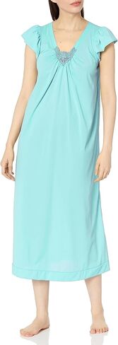 Shadowline Women's Cap Sleeve Long Nightgown in Saudi Arabia