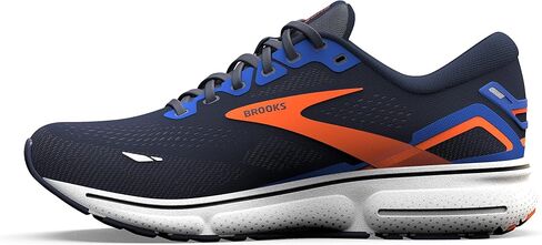 Brooks Men's Ghost 15 Neutral Running Shoe - Peacoat/Orange/Surf The Web - 12 Medium in Saudi Arabia