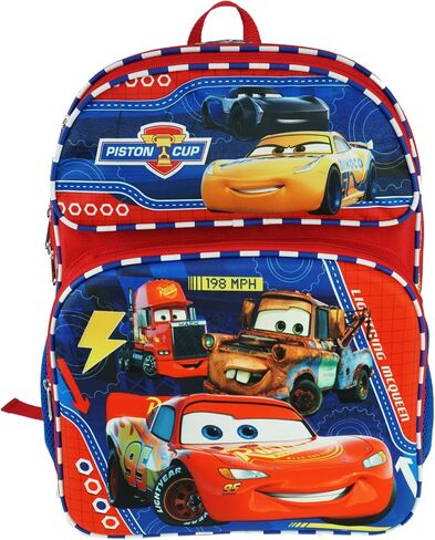 Ruz Disney Cars Large 3-D EVA Molded 16 Inch Backpack, Blue, Large, 3d Backpack in Saudi Arabia