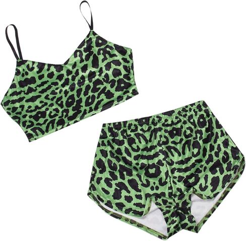 Springcmy Women's Velvet 2PCS Outfits Spaghetti Strap Crop Top and Shorts Pajama Sets Pjs Lounge Wear in Kuwait