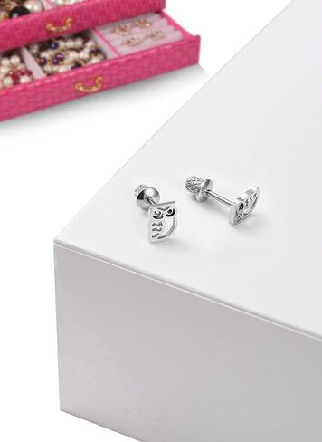 Earrings For Girls, Owl Hypoallergenic Earrings for Girls, Stud Screw On Safety Backs, Stainless Steel Ultra Sensitive Ears Post For Kids, Toddlers, Little Girls, Teens in Saudi Arabia