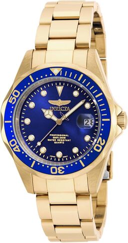 Invicta Women's Pro Diver 37.5mm Gold Tone Stainless Steel Quartz Watch, Gold (Model: 17051, 17052) in Kuwait