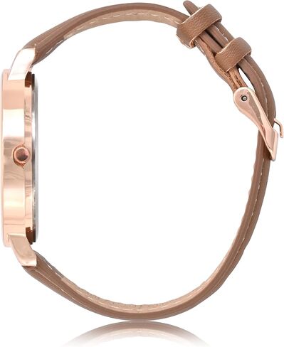 Accutime Nickelodeon Rugrats Adult Women's Analog Watch - Faux Brown Leather, Glass Dial Face, Gold Mattle Case, Female, Analog Wrist Watch in Brown (Model: NIC5023AZ) in Saudi Arabia