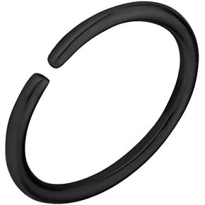 Forbidden Body Jewelry 18G Surgical Steel IP Plated Seamless Nose Ring & Cartilage Hoop with Comfort Round Ends (Sold Individually)