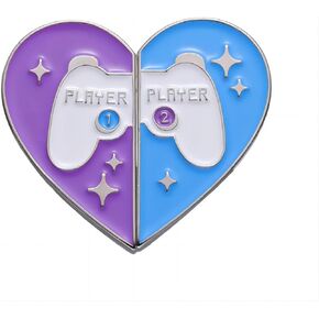 دبوس لطيف للأزواج على شكل لوحة ألعاب - دبوس مينا على شكل قلب مضحك - هدايا جمالية للأطفال والبنات والمراهقات والنساء والرجال in Kuwait