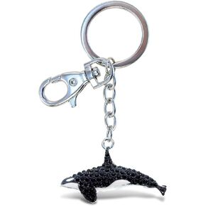 CoTa Global - Black And White Killer Whale Sparkling Keychain Charm 6.5 Inches (6684) in Kuwait