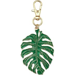 BESTOYARD Palm Leaf Keychain Metal Tropical Green Leaf Keychain Birthday Party Hawaiian Party Favor in Saudi Arabia