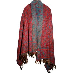 LUXURY YAK WOOL SHAWL FLORAL PAISLEY PREMIUM QUALITY MAROON BLUE COLOUR FASHION SCARF OVERSIZE Shawl YOGA Blanket stole unisex Travel Wrap Meditation Soft gift for her in Kuwait