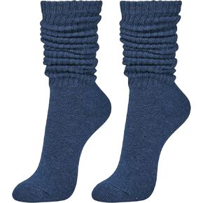 STYLEGAGA Women's Fall Winter Slouch Knit Socks Slouchy Socks Women Scrunch Socks Women Scrunchie Socks 2Pair