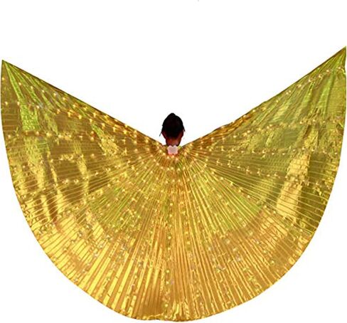 MISI CHAO LED للرقص الشرقي تضيء جناح Isis Glow Angel Dancing Wings Party Club Wear in Kuwait