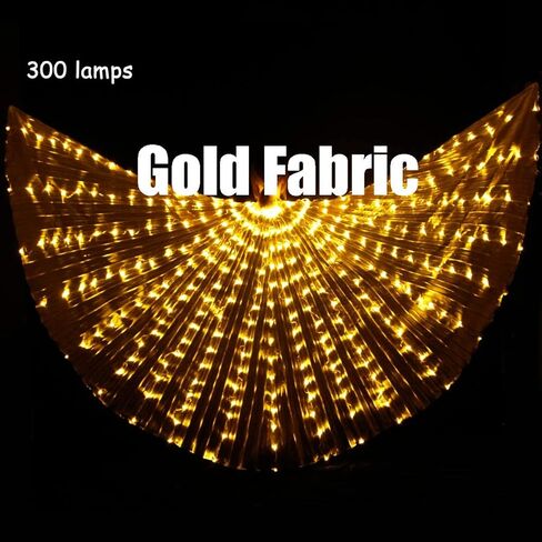 MISI CHAO LED للرقص الشرقي تضيء جناح Isis Glow Angel Dancing Wings Party Club Wear in Kuwait