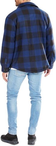 Smith's Workwear Men's Sherpa-Lined Plaid Fleece Shirt Jacket in Saudi Arabia