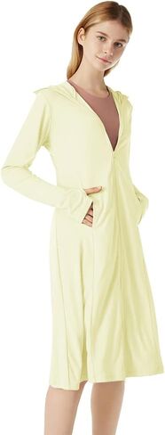 OHYOGA Womens UPF 50+ Sun Protection Hoodie Long Sleeve Shirt Dress for Fishing Hiking Outdoor Beach in Kuwait