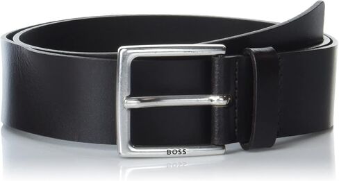 BOSS Men's Antique Effect Buckle Leather Belt in Saudi Arabia