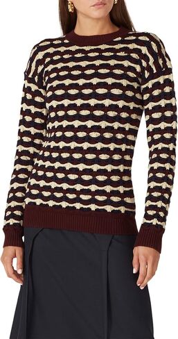 Victoria Victoria Beckham Rent The Runway Pre-Loved Geometric Oversized Sweater in Saudi Arabia