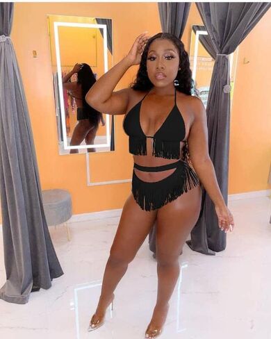 المرأة مثير شرابة بيكيني Coverups 3 قطعة وتتسابق الصيف الرسن سلسلة المايوه مثلث بيكيني مجموعات in Kuwait