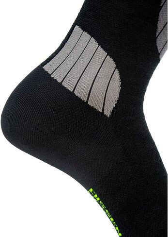 جوارب DISSENT GFX المضغوطة Dl عالية الأداء ومنخفضة الشكل مبطنة دافئة فوق الساق طوال اليوم من صوف ميرينو للتزلج in Kuwait