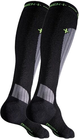 جوارب DISSENT GFX المضغوطة Dl عالية الأداء ومنخفضة الشكل مبطنة دافئة فوق الساق طوال اليوم من صوف ميرينو للتزلج in Kuwait