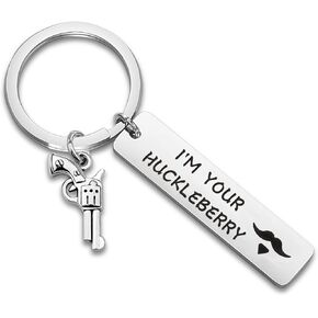 WUSUANED Huckleberry Movie Quote Keychain Western Movie jewelry Gift For Movie Fan in Saudi Arabia