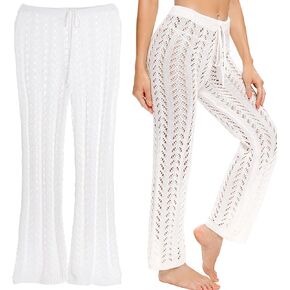 سروال كروشيه يغطي بدلة السباحة، سروال شاطئ محبوك، ملابس سباحة مثيرة للنساء والفتيات، M in Kuwait