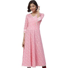 Yash Gallery Women's Cotton Floral Print Anarkali Kurtis for Women