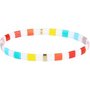 KELITCH Tila Miyuki Beads Bracelets Colorful Strand Stretch Bracelets Mixed Friendship Bracelets in Saudi Arabia