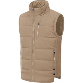 Chrisuno Men's Lightweight Winter Puffer Ski Vest Jacket Packable Outerwear in Kuwait