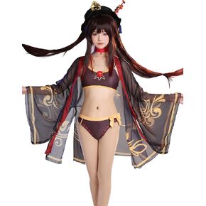 haikyuu Women Anime Two Piece with Cover up Swimsuit Bikinie Set Swimwear Outfit Kawaii Bikini Bathing Suit Sexy