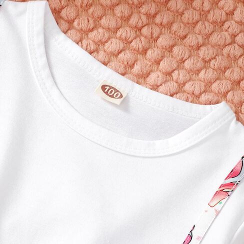 Honykids Toddler Girl Fall Winter Outfits Long Sleeve T-shirt Skirt Set Girls Overalls Clothes in Kuwait