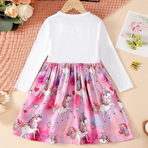 Honykids Toddler Girl Fall Winter Outfits Long Sleeve T-shirt Skirt Set Girls Overalls Clothes in Kuwait