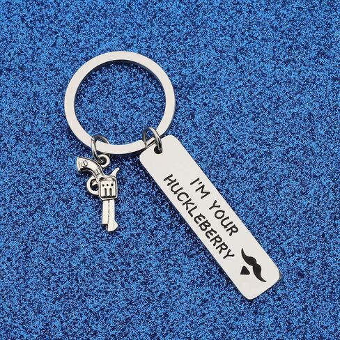 WUSUANED Huckleberry Movie Quote Keychain Western Movie jewelry Gift For Movie Fan in Saudi Arabia
