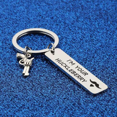 WUSUANED Huckleberry Movie Quote Keychain Western Movie jewelry Gift For Movie Fan in Saudi Arabia